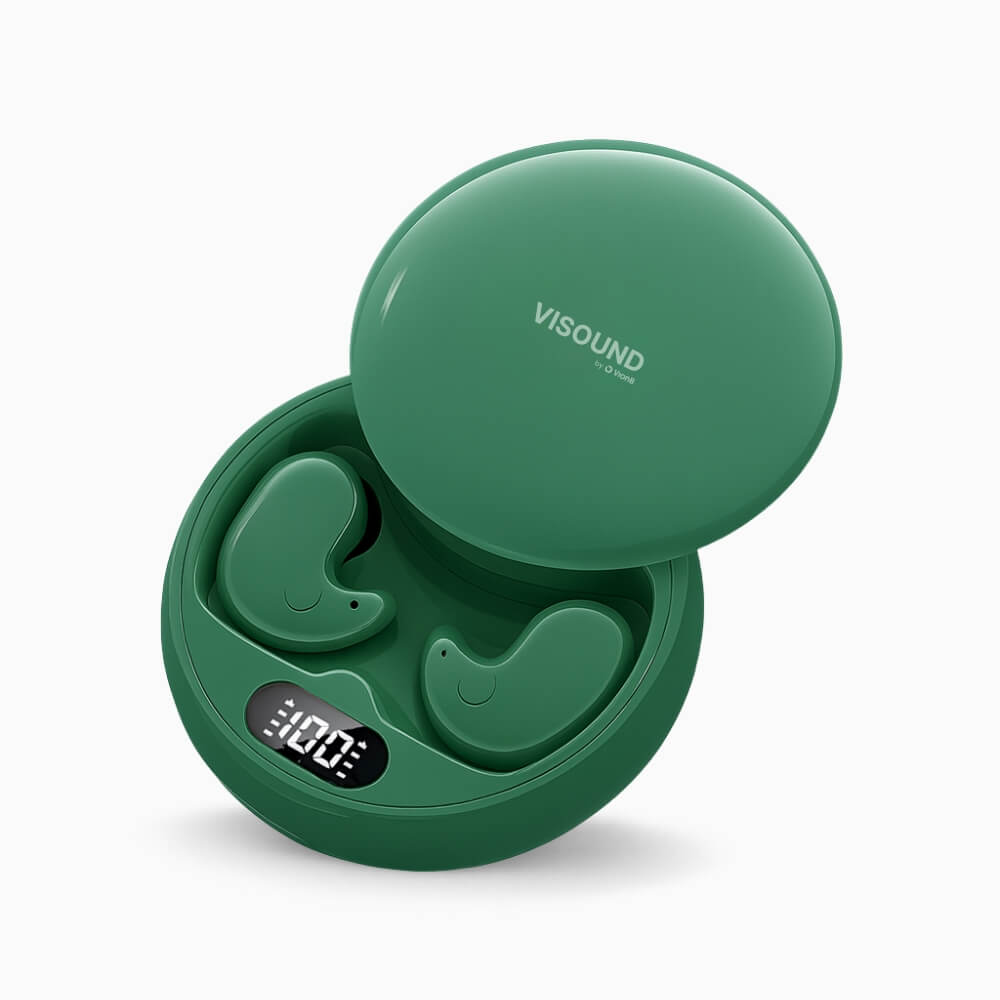 ViSound Drift Ultra-Lightweight Earbuds with Invisible Fit, 25+ Hours Playtime, and Crystal-Clear Sound for All Bluetooth Devices ViSound Drift Ultra-Lightweight Earbuds with Invisible Fit, 25+ Hours Playtime, and Crystal-Clear Sound for All Bluetooth Devices
