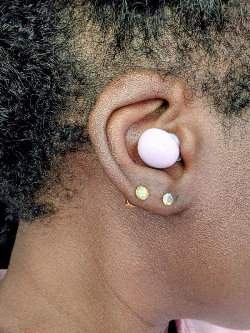 ViSound Air earbud worn in a small ear