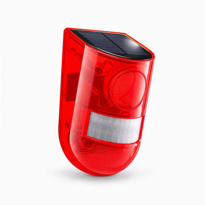 Ward solar motion alarm, red, solar panel on top